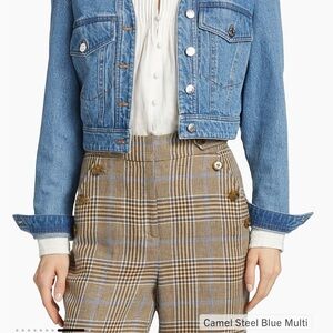 Veronica Beard Cropped Denim Jacket